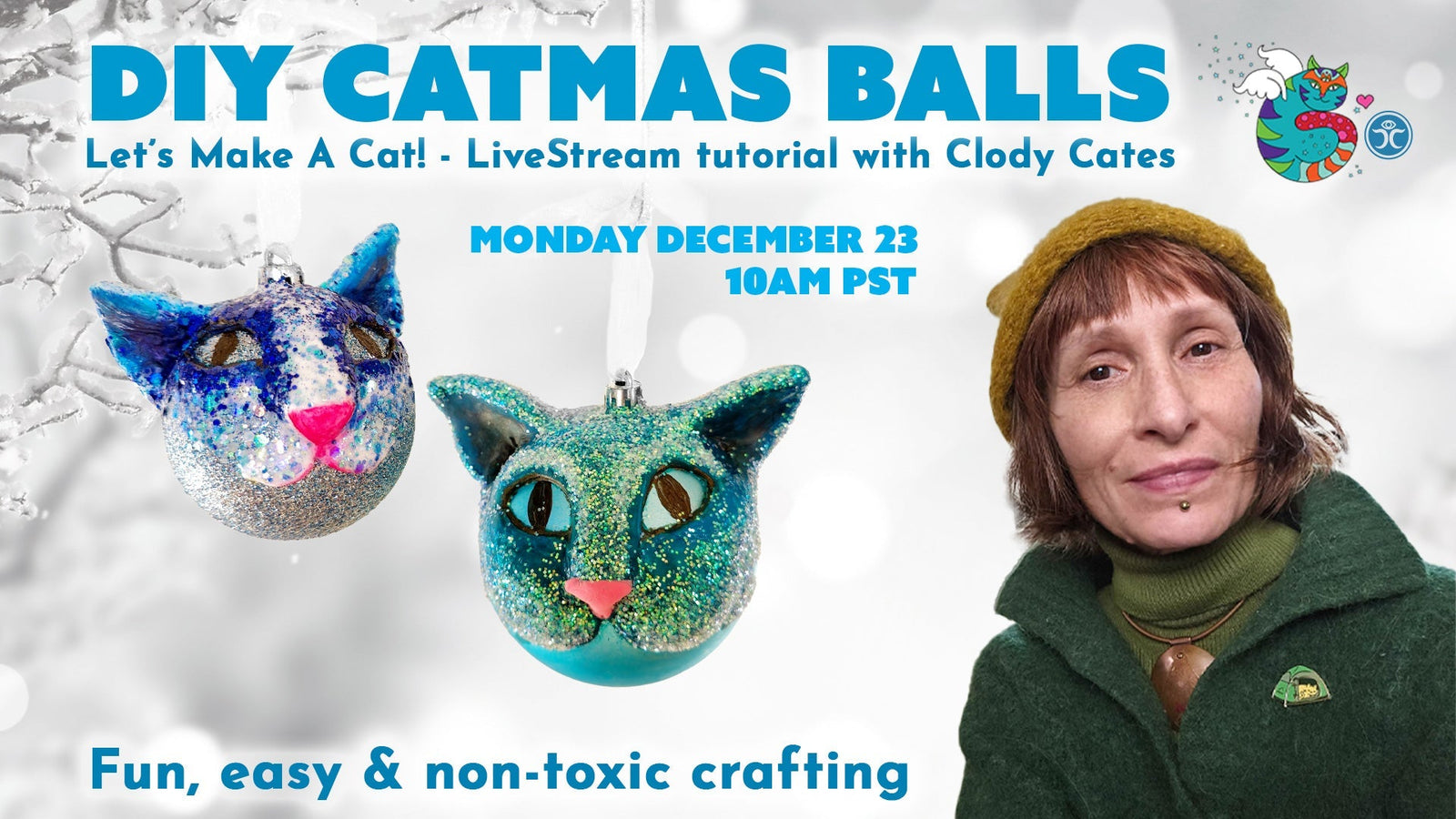 Catmas Balls - Cat Ornaments Tutorial