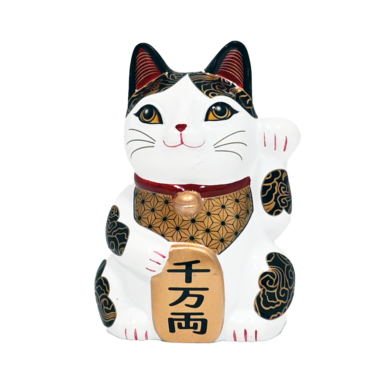 Happineko Lucky Cat White Prosperity - Figurine