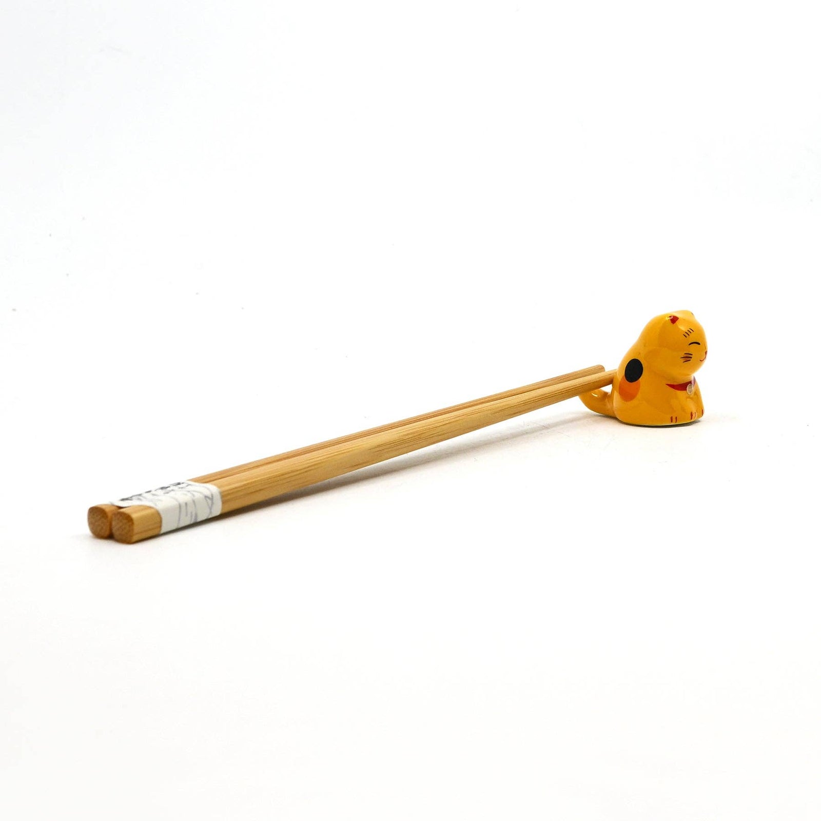 Yellow Lucky Cat - Chopsticks Rest