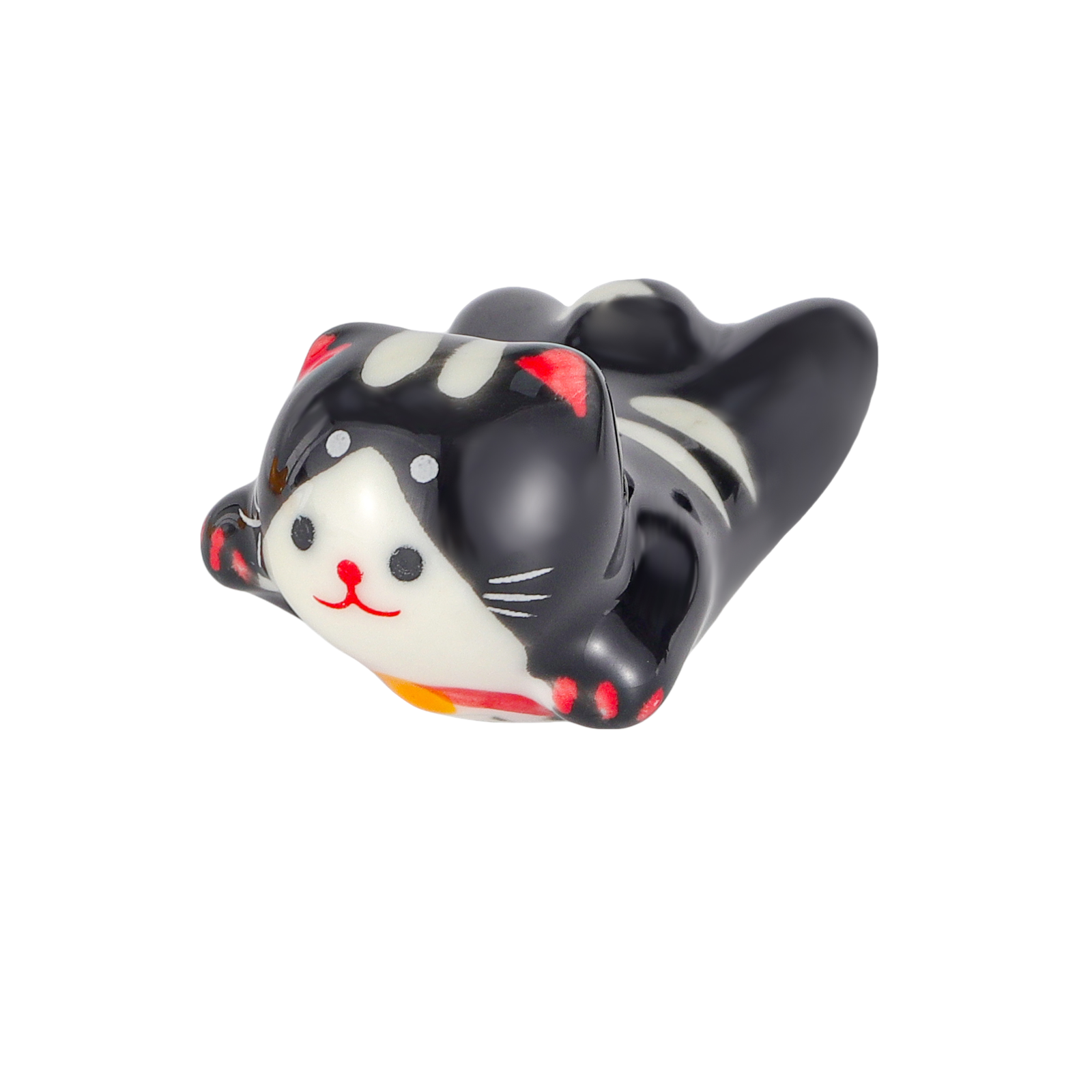 Black Tuxedo Cat - Ceramic Chopsticks Rest