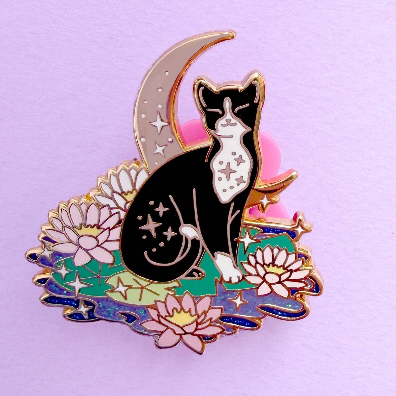 Lily Pad Cat - Hard Enamel Pin