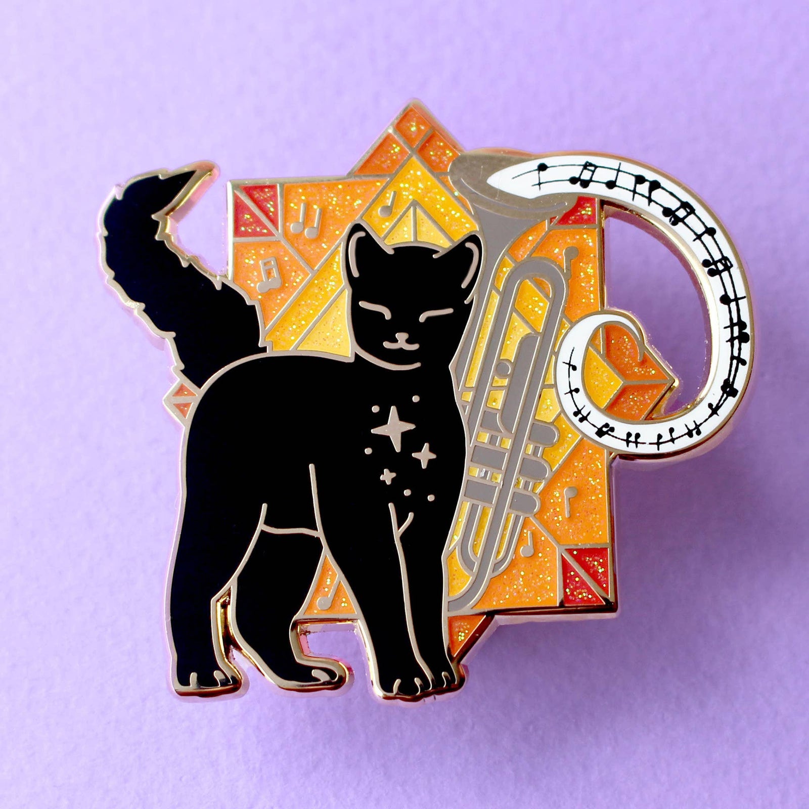 Music Cat - Enamel Pin