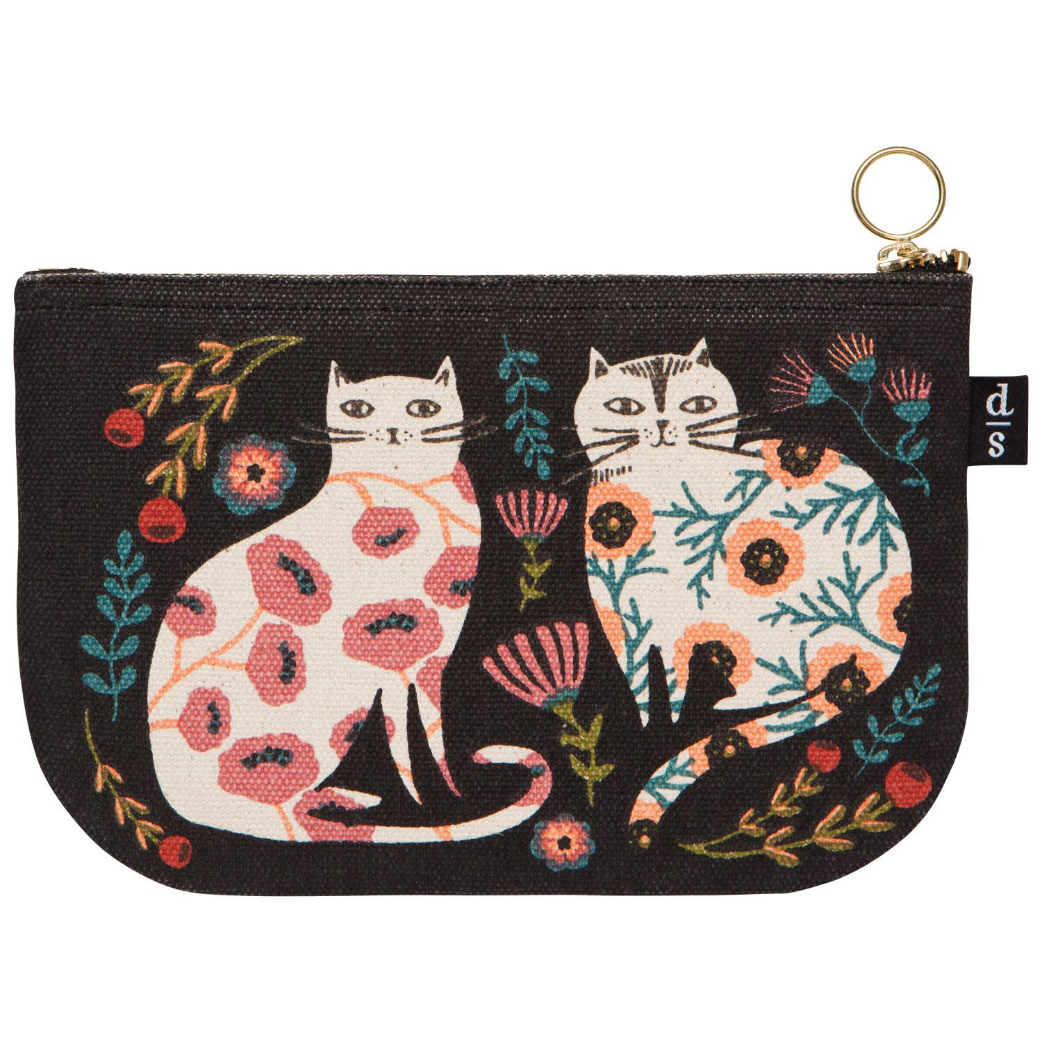 Cats in the Garden - Zipper Pouch