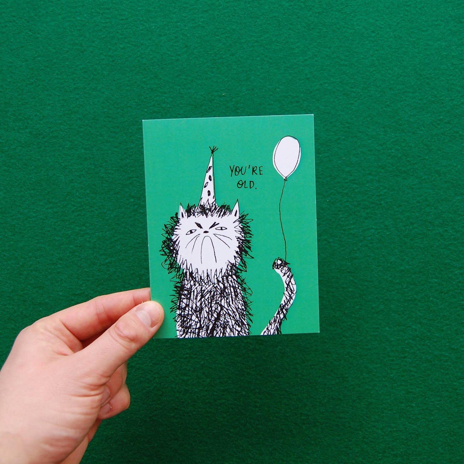Snitty Kitty Birthday - Greeting Card