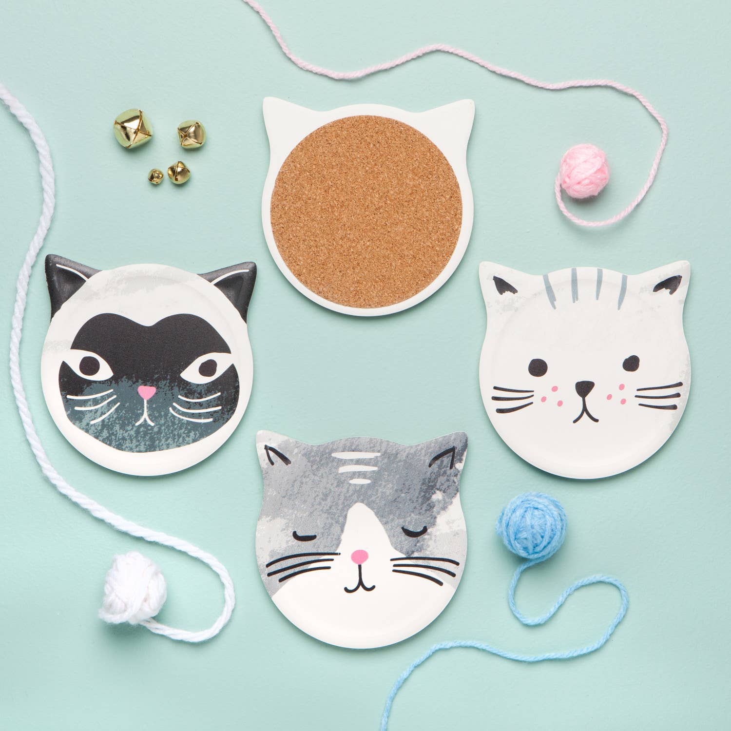 Kitty Soak Up - Absorbent Ceramic Coaster