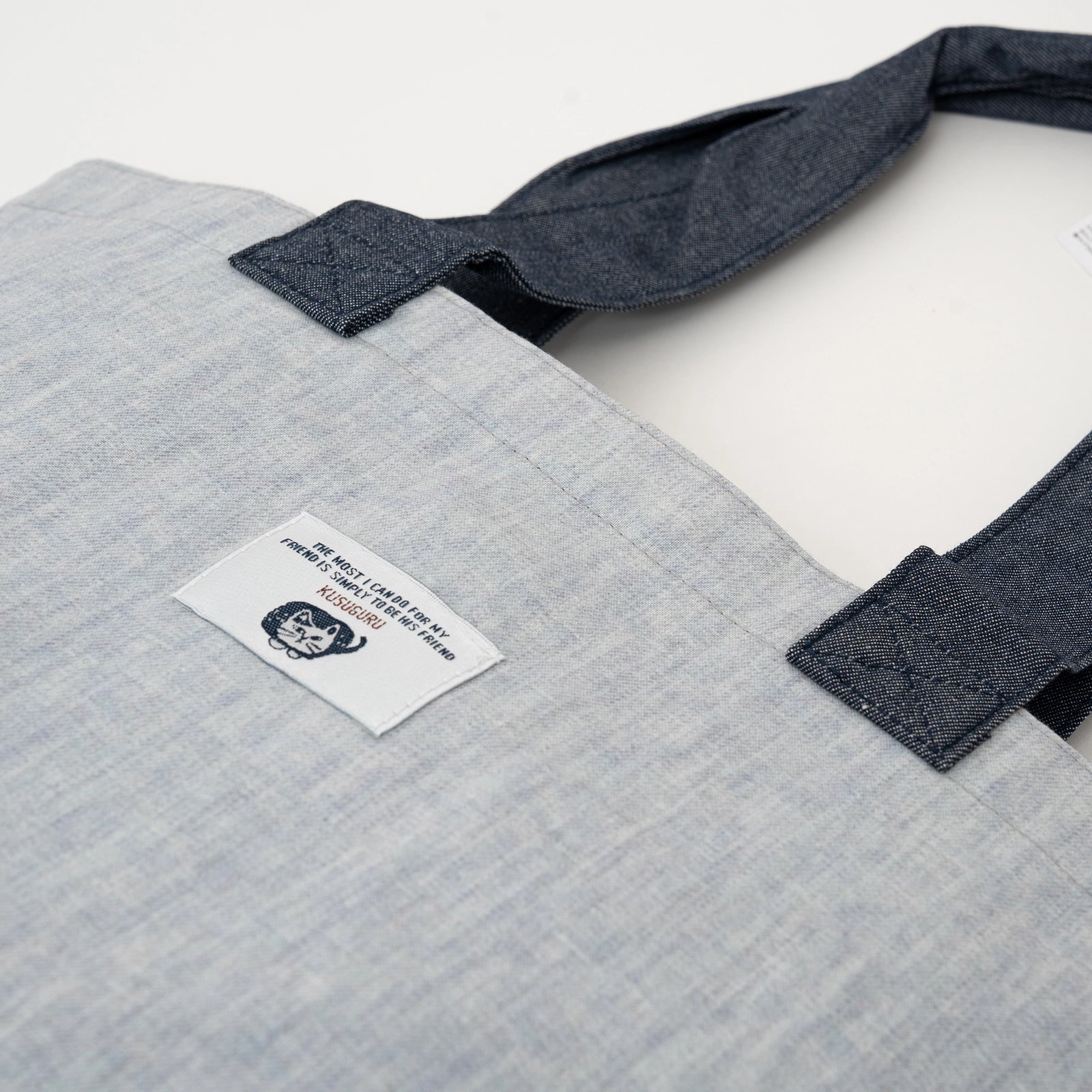 Black and White Cat - Embroidered Tote Bag