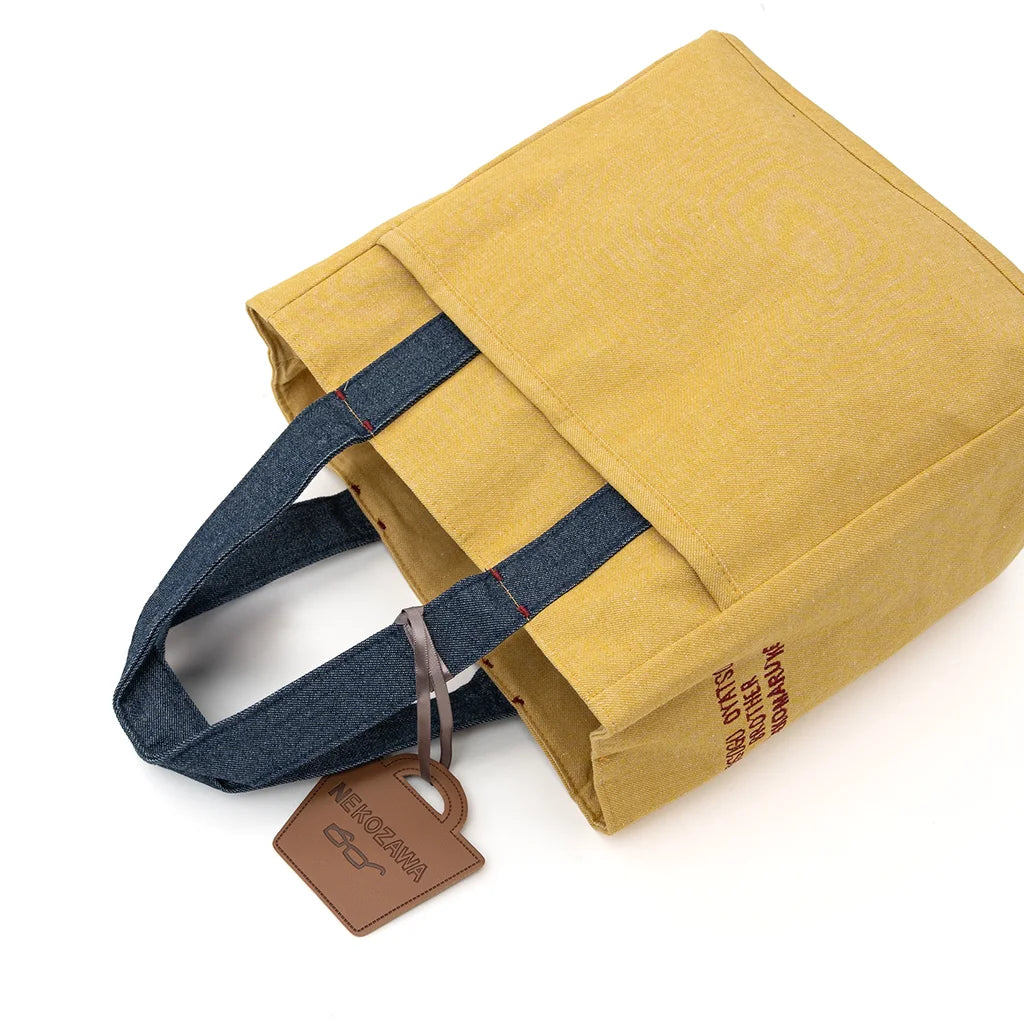 Butter Cookie Cat - Embroidered Fabric Small Tote Bag