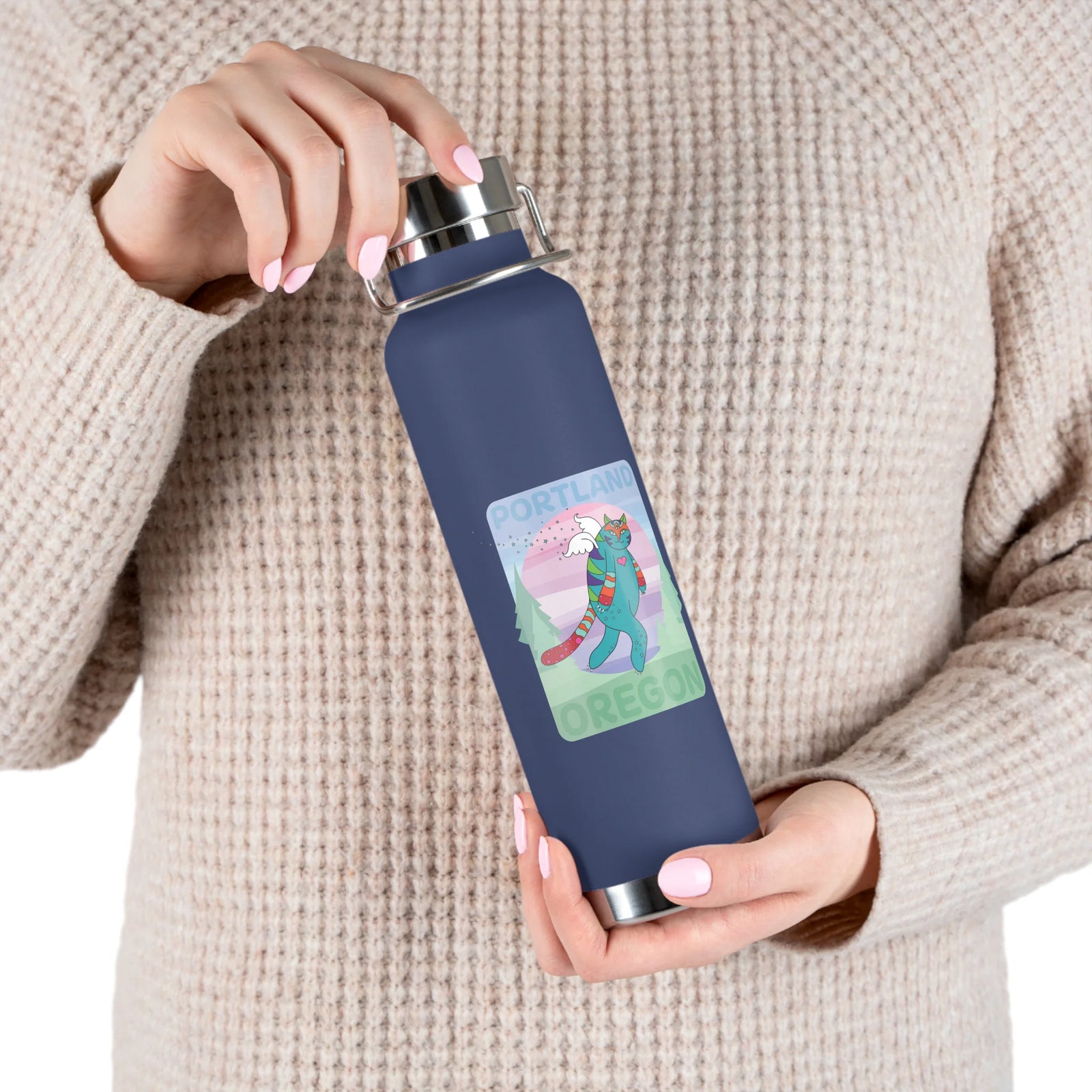 GiftyKitty Catsquatch - Water Bottle - 22oz