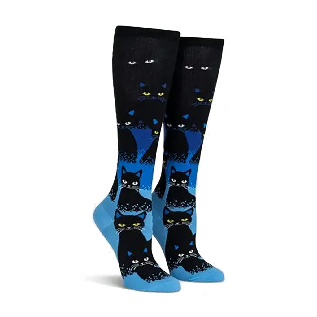 Cats In The Dark - Knee High Socks