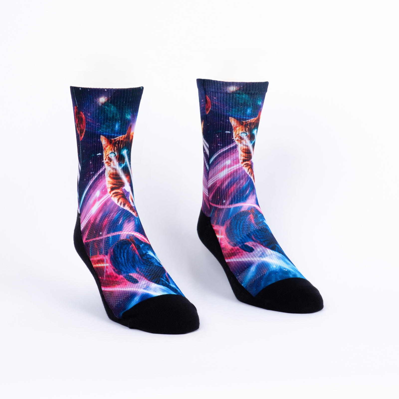 Performance Crew Sock: Laser Cats