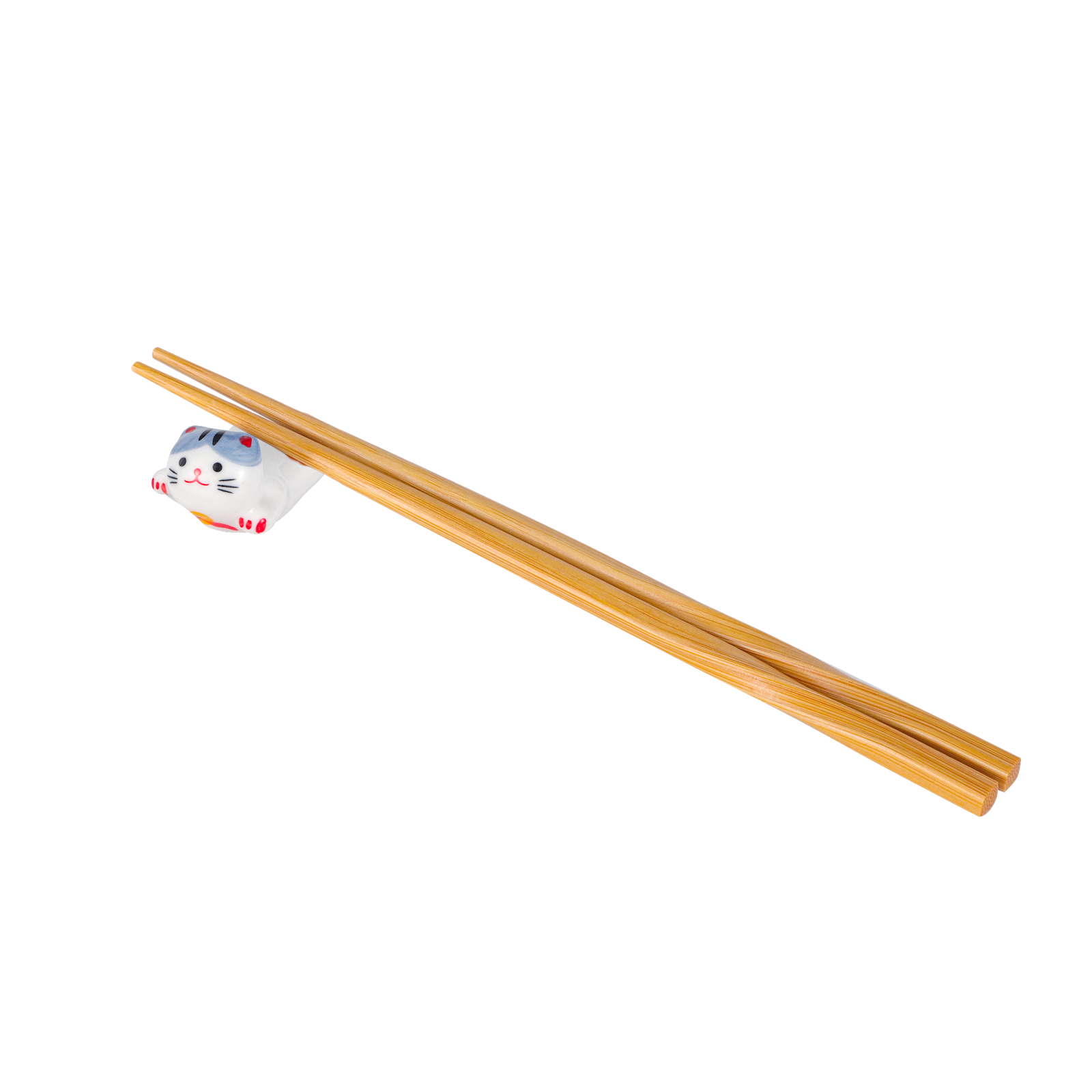 Grey Tabby - Ceramic Cat Chopsticks Rest