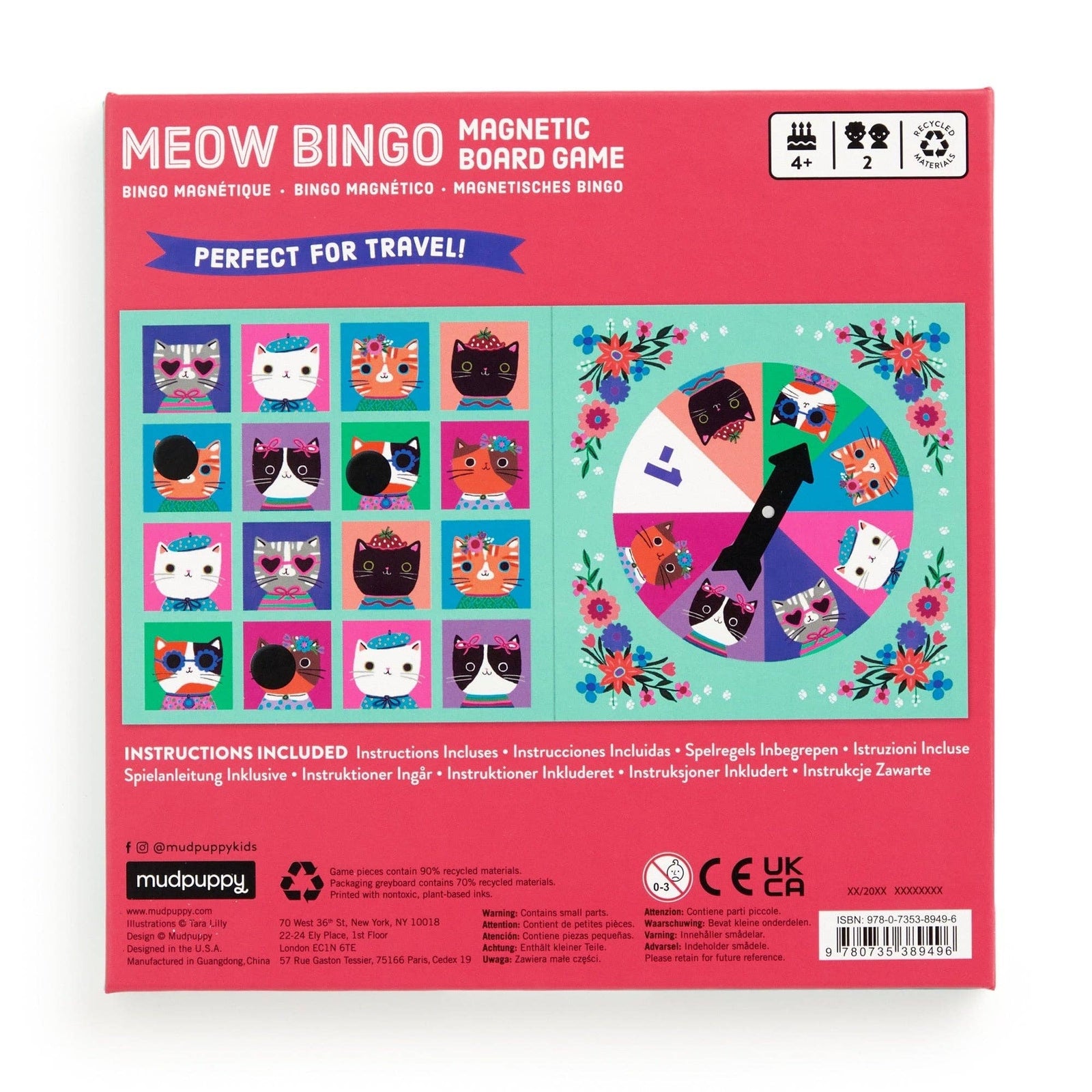 Meow Bingo! - Magnetic Board Game