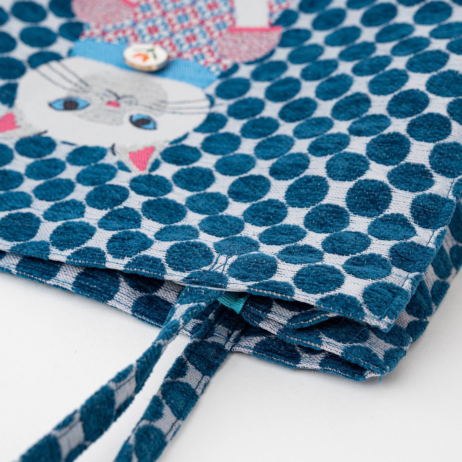 Siamese Kusuguru - Blue Jacquard Tote Bag