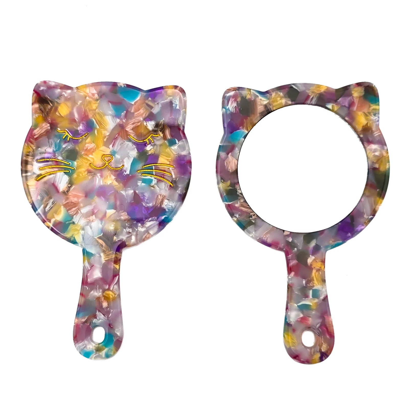Happy Kitty Face - Mini Mirror
