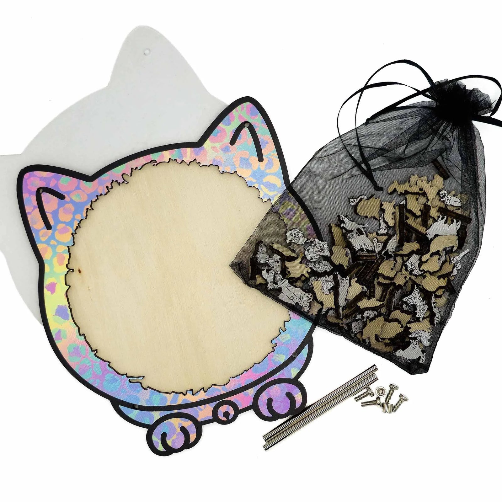 Cats in Cat - Wooden Cat Shaped Puzzle