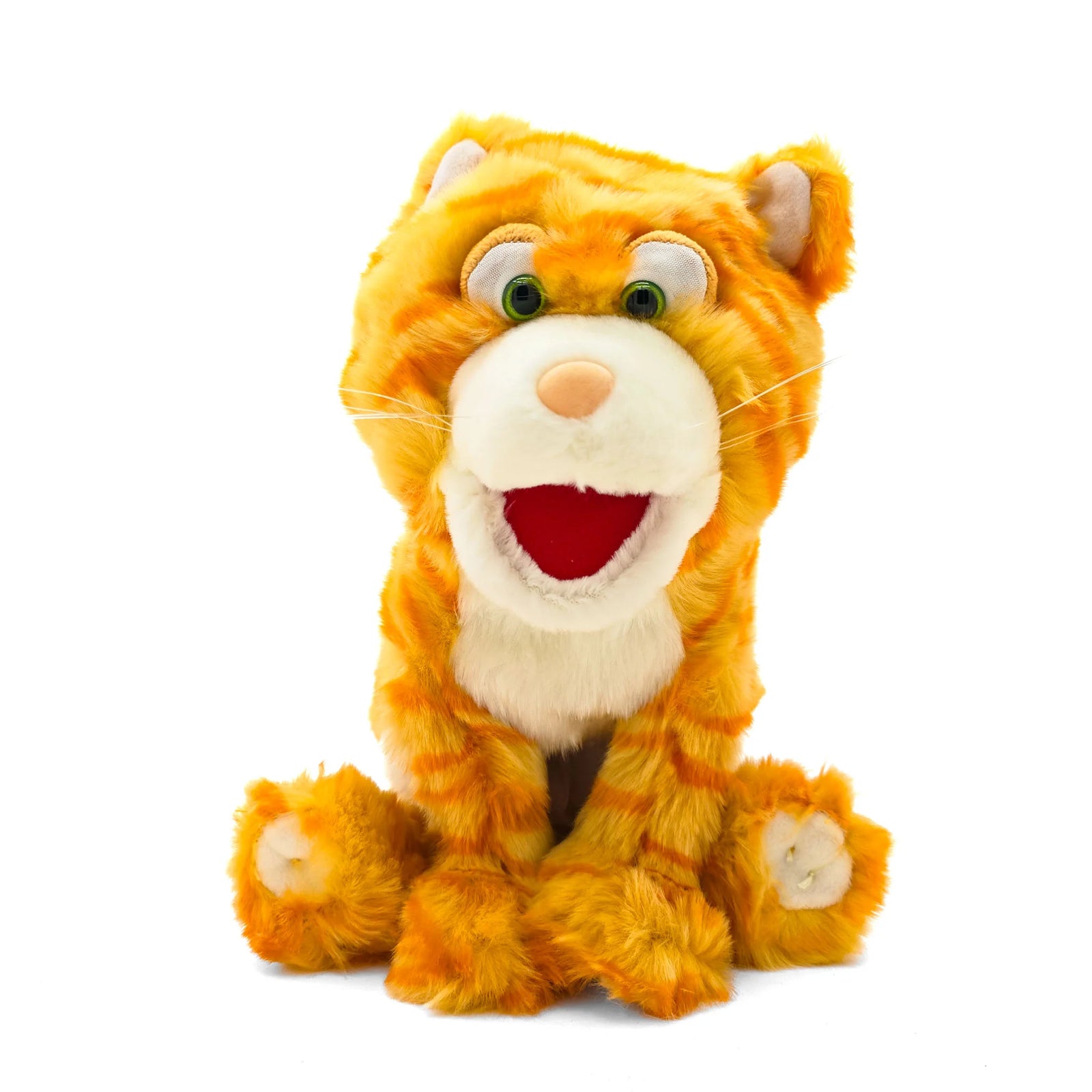 Orange Cartoon Kitty - Plushy Puppet