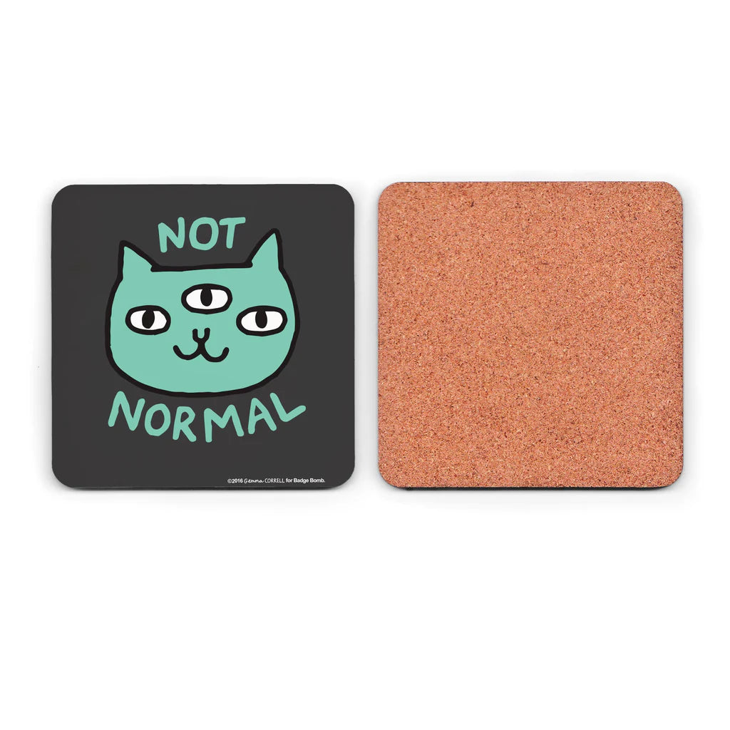 Not Normal - Cat Coaster