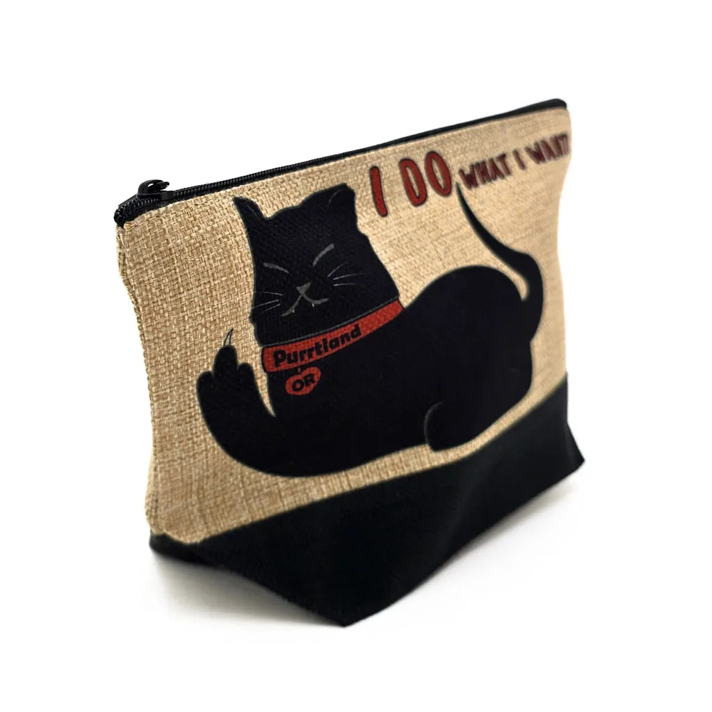 I Do What I Want Purrtland OR - Cosmetic Bag /Pouch