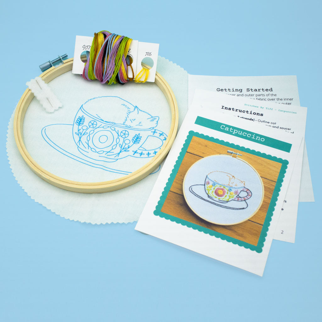 Catpuccino - Embroidery Kit