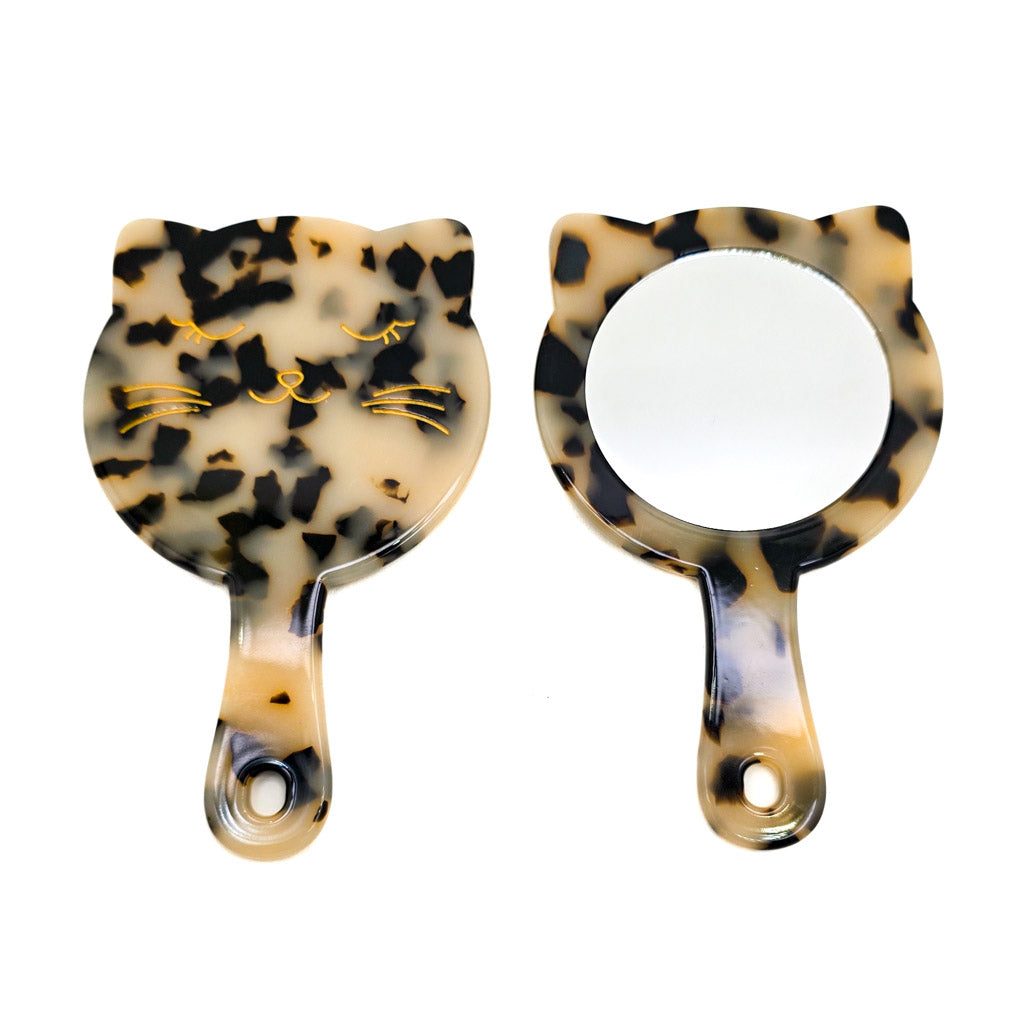 Happy Kitty Face - Mini Mirror