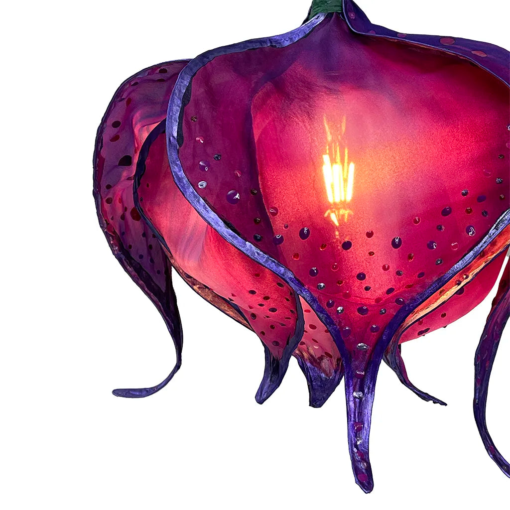 Plum Love - Whimsical Flower Lamp