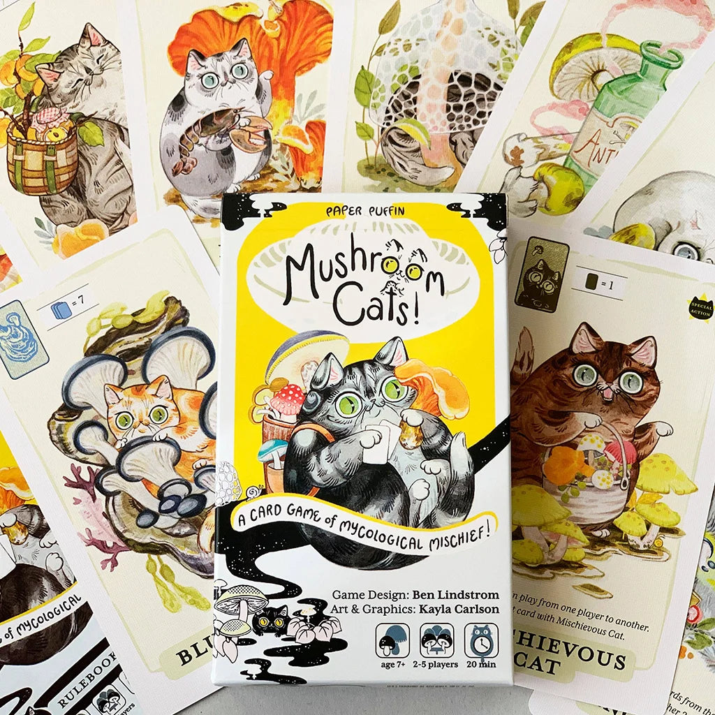 Mushroom Cats! A Card Game of Mycological Mischief - Card Game