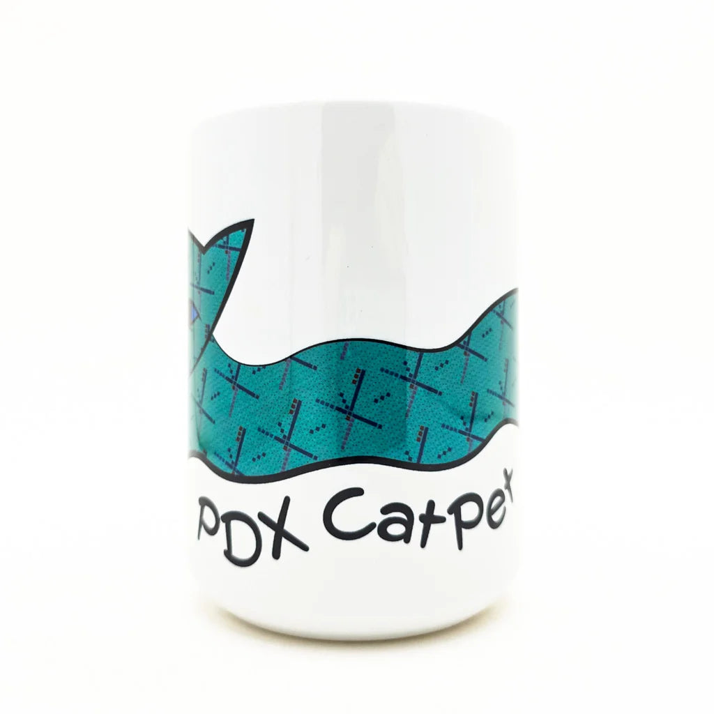 PDX Flying CatPet - Ceramic Mug - 15oz