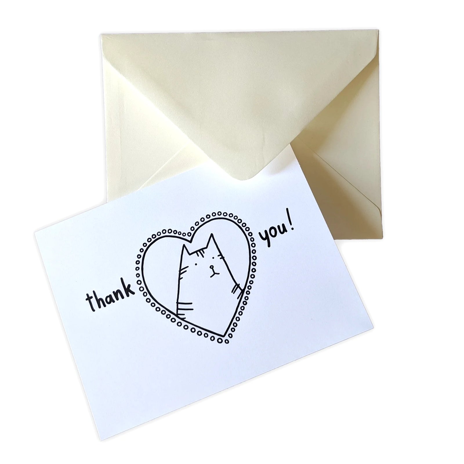 Cat Thank You - 10 Greeting Card Pack