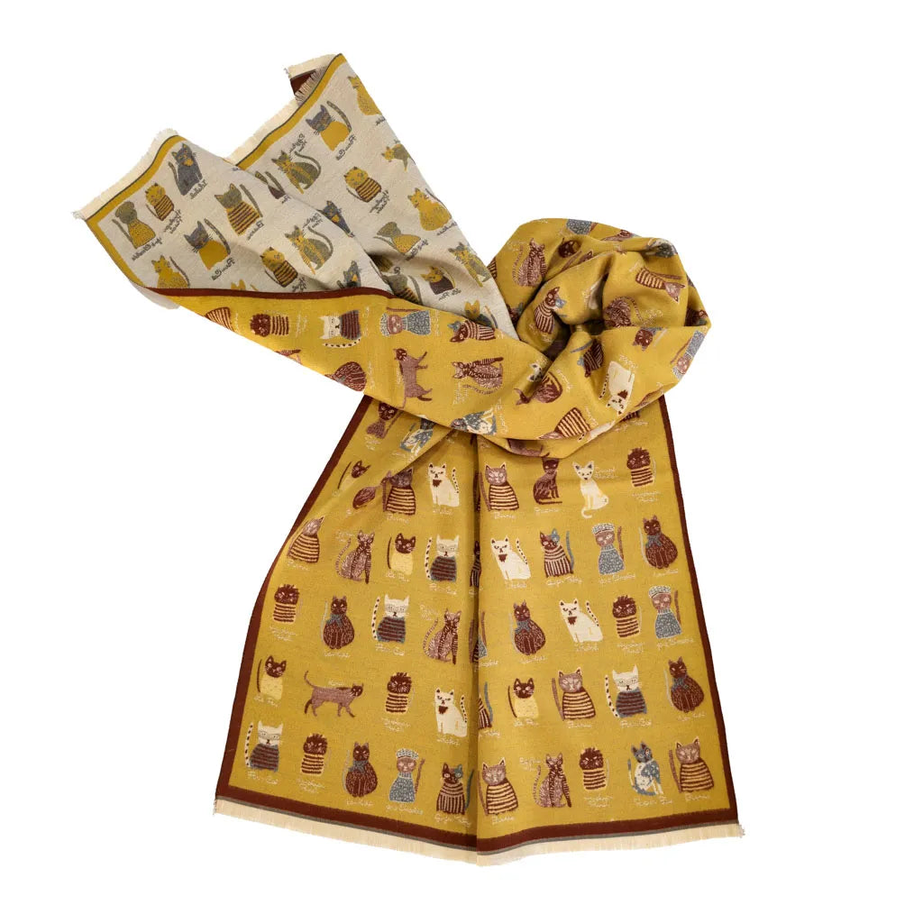 Fun Breeds Of Cats - Vegan Cashmere Shawl - 4 Colors