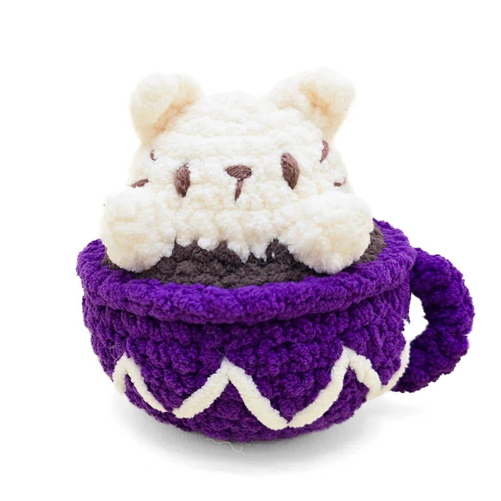 Coffee Cats - Hot Chatcolate - Super Soft Hand Crochet