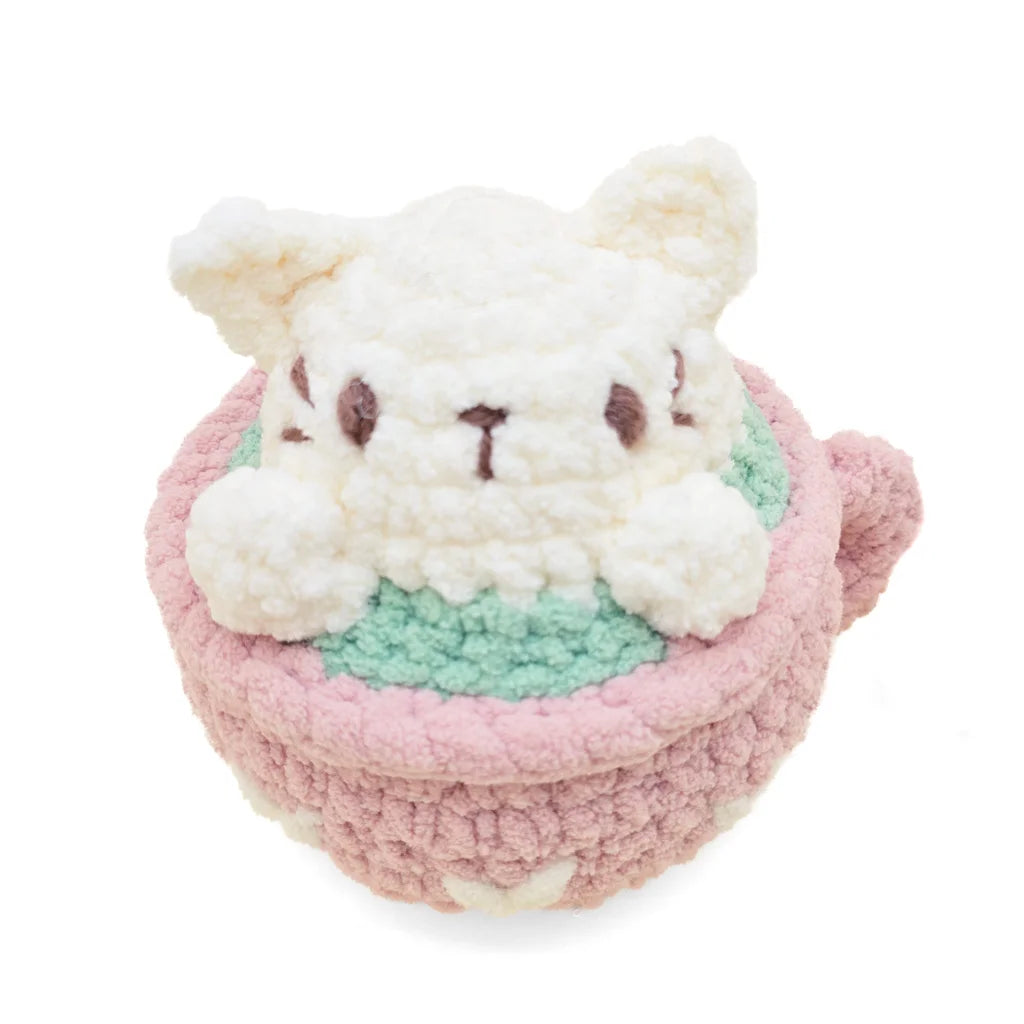 Coffee Cats - Meowcha - Super Soft Hand Crochet