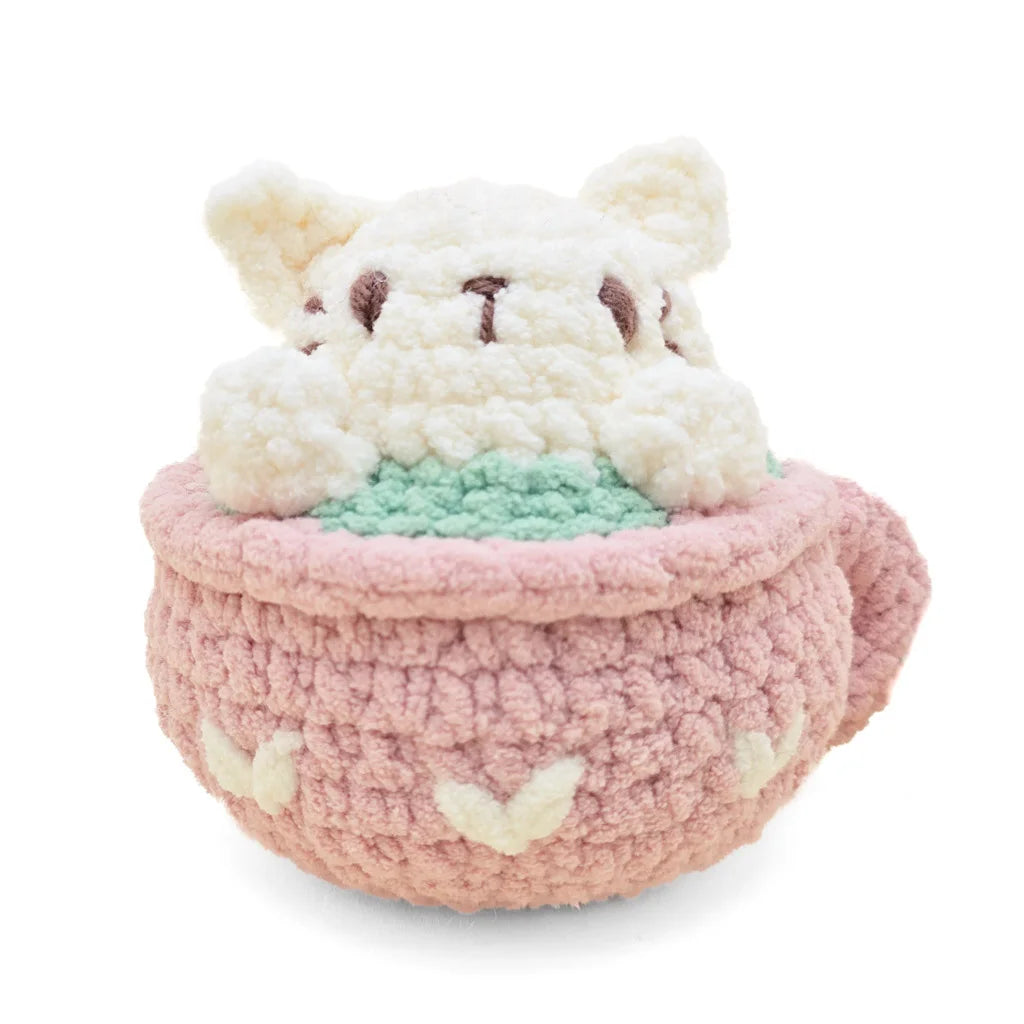 Coffee Cats - Meowcha - Super Soft Hand Crochet