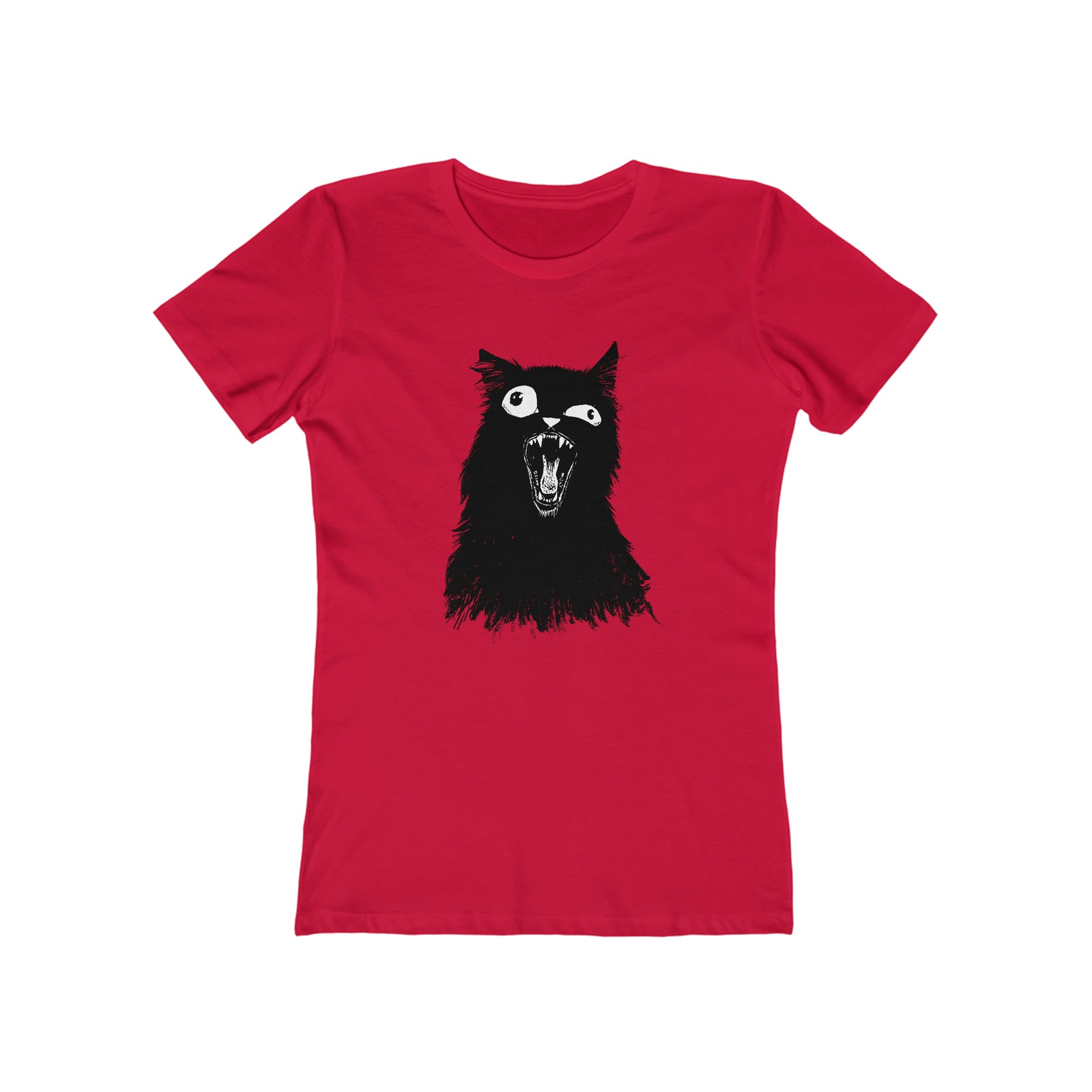 Screaming Cat - Fitted Tee
