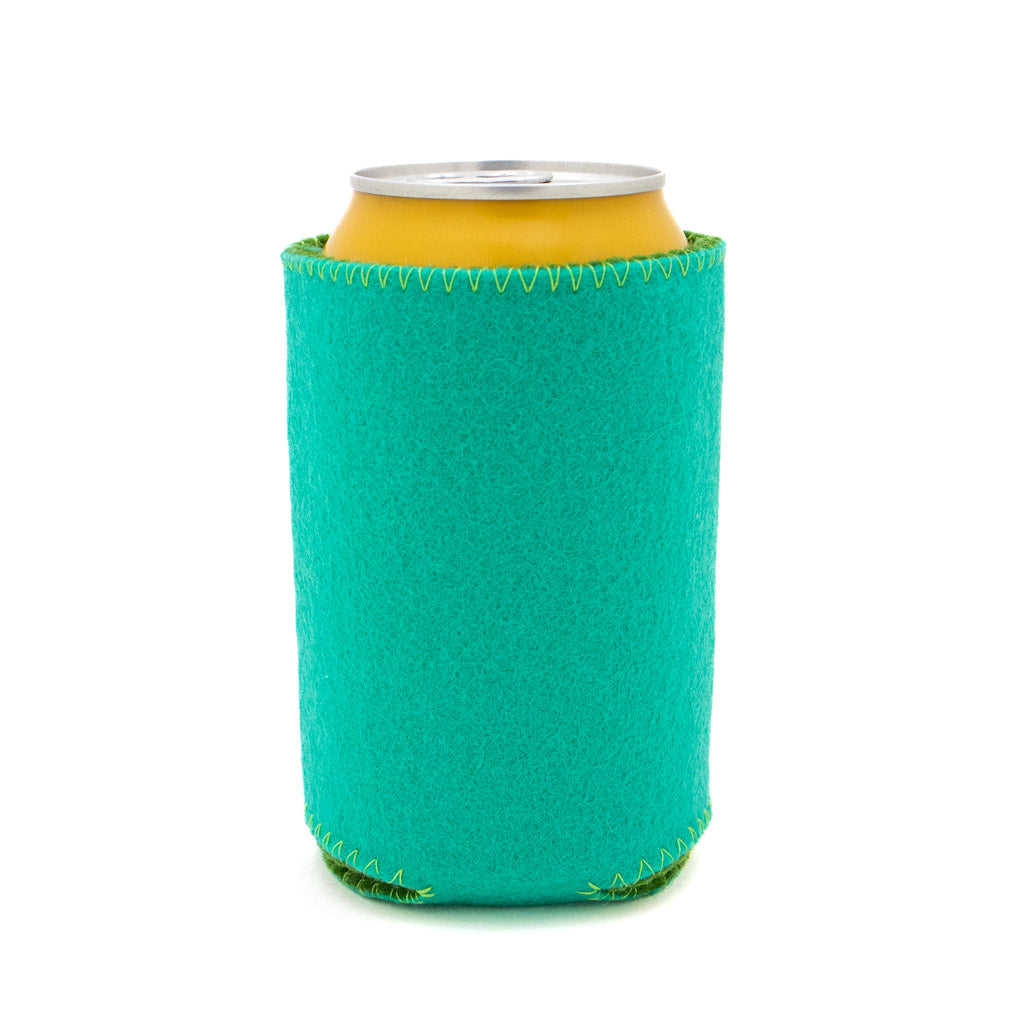 Orange/Teal Cat Butt - Felt Coozy