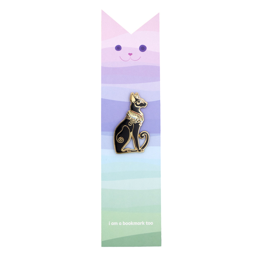 Egyptian Black Cat - Enamel Pin