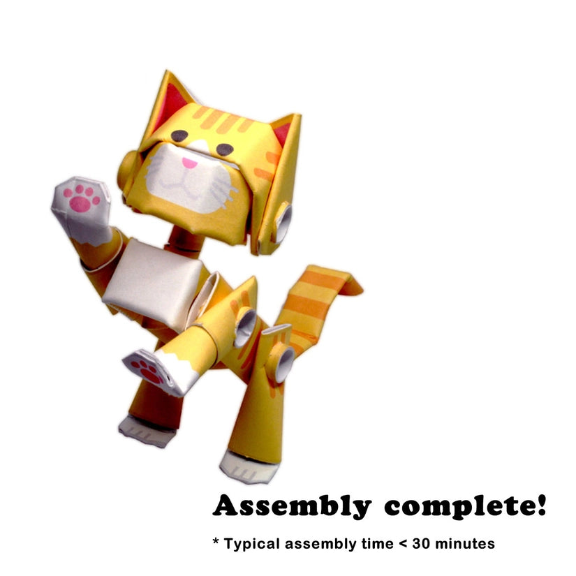 Orange Tabby Cat - Paper Craft Kit