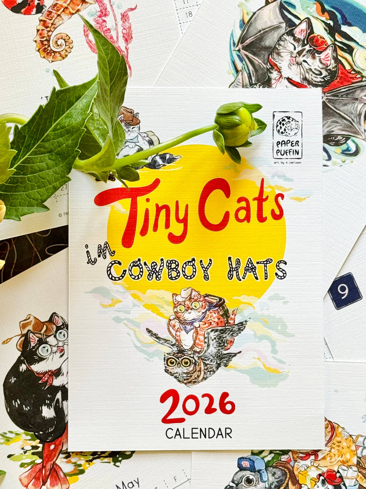 Tiny Cats in Cowboy Hats - 2026 Calendar