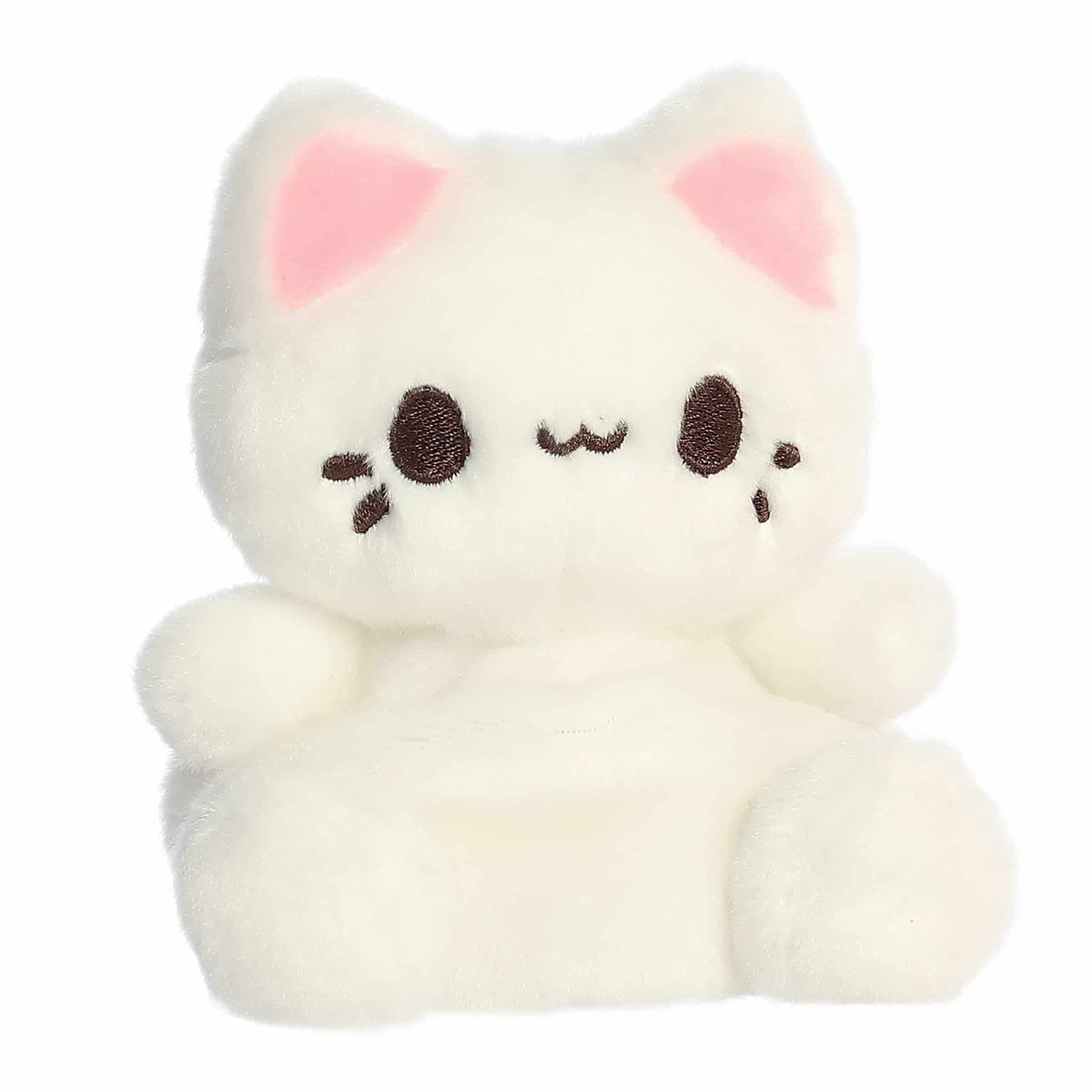 White Cat Custard Meowchi - Palm Pal Cat Plushy