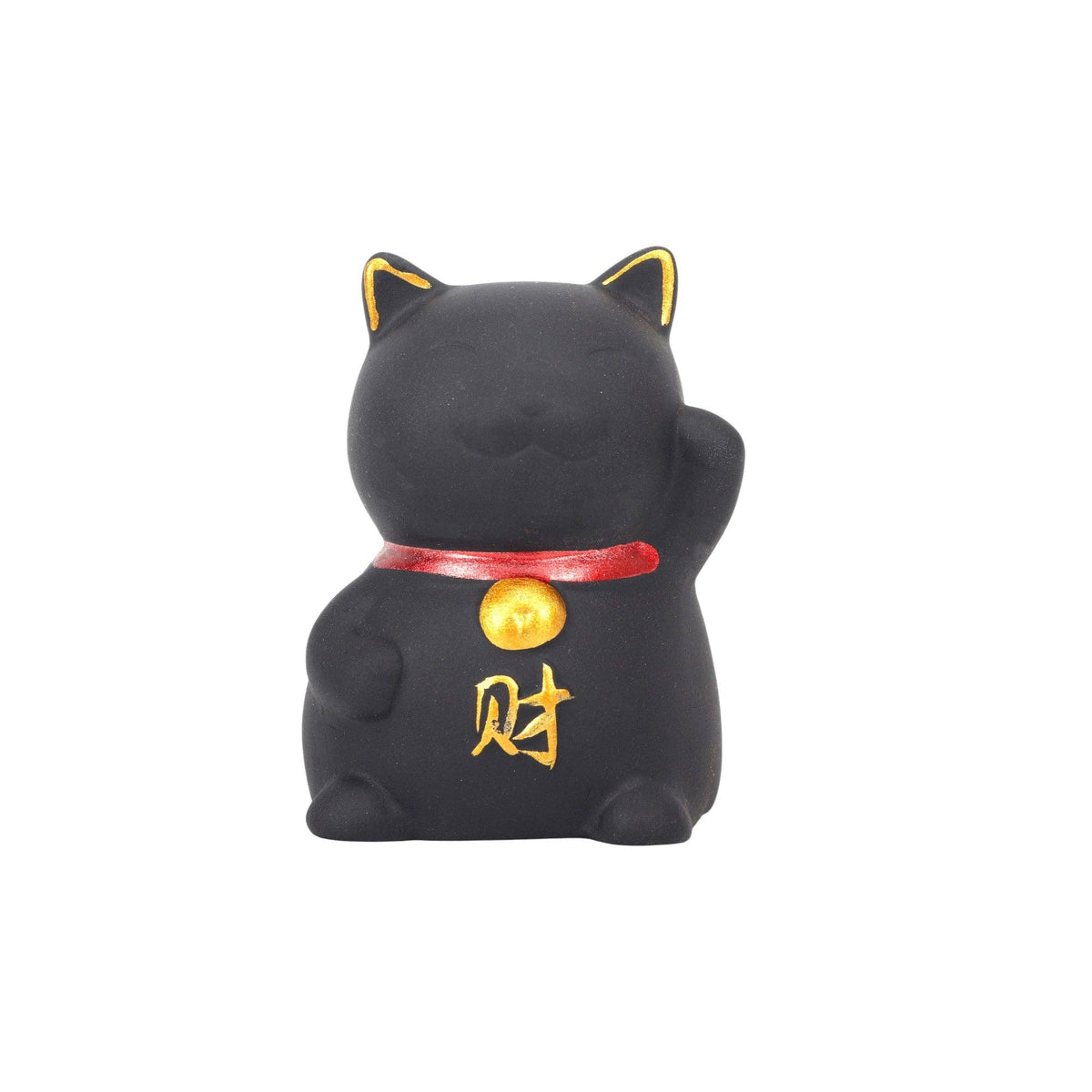 Zisha Purple Clay Lucky Cat - Tea Pet Figurine