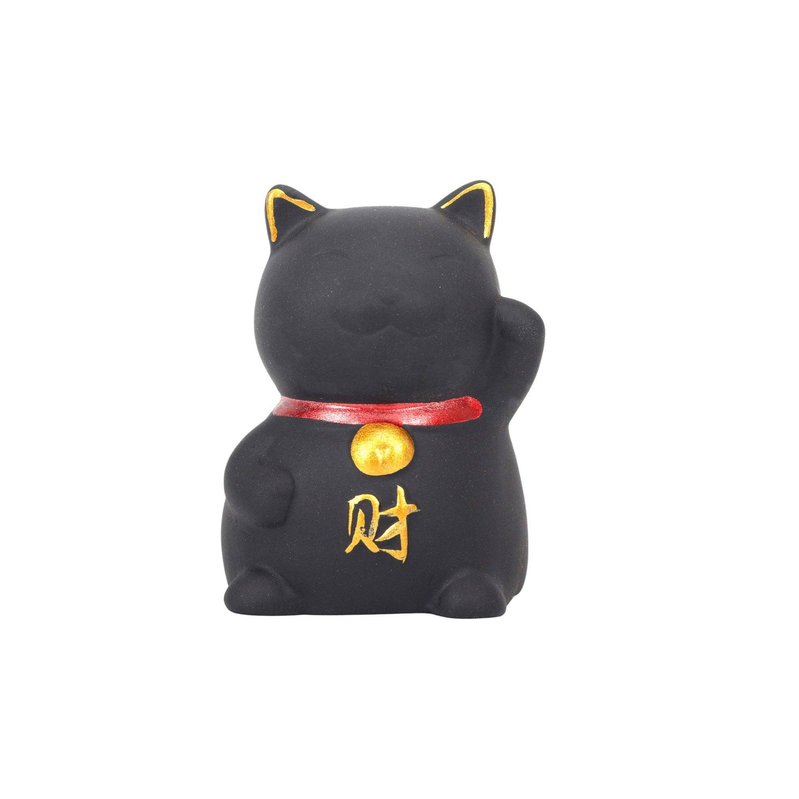 Zisha Purple Clay Lucky Cat - Tea Pet Figurine