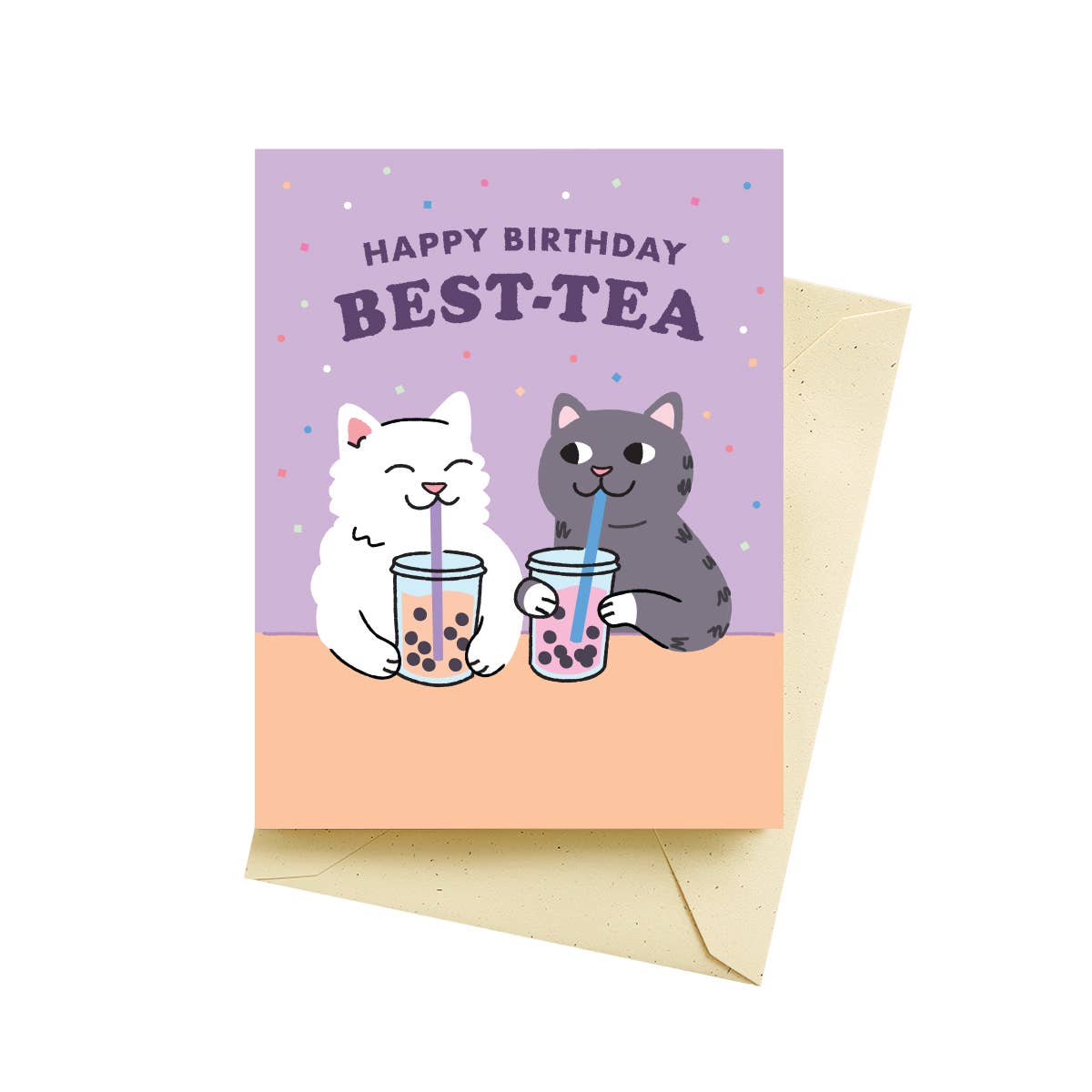 Best-Tea Cats Birthday - Greeting Card