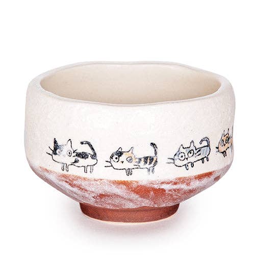 Neko Cats - Mini Matcha Porcelain Bowl