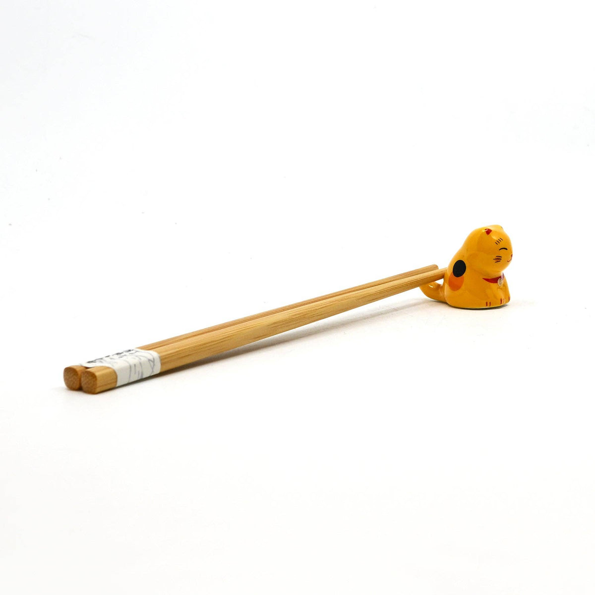 Yellow Lucky Cat - Chopsticks Rest