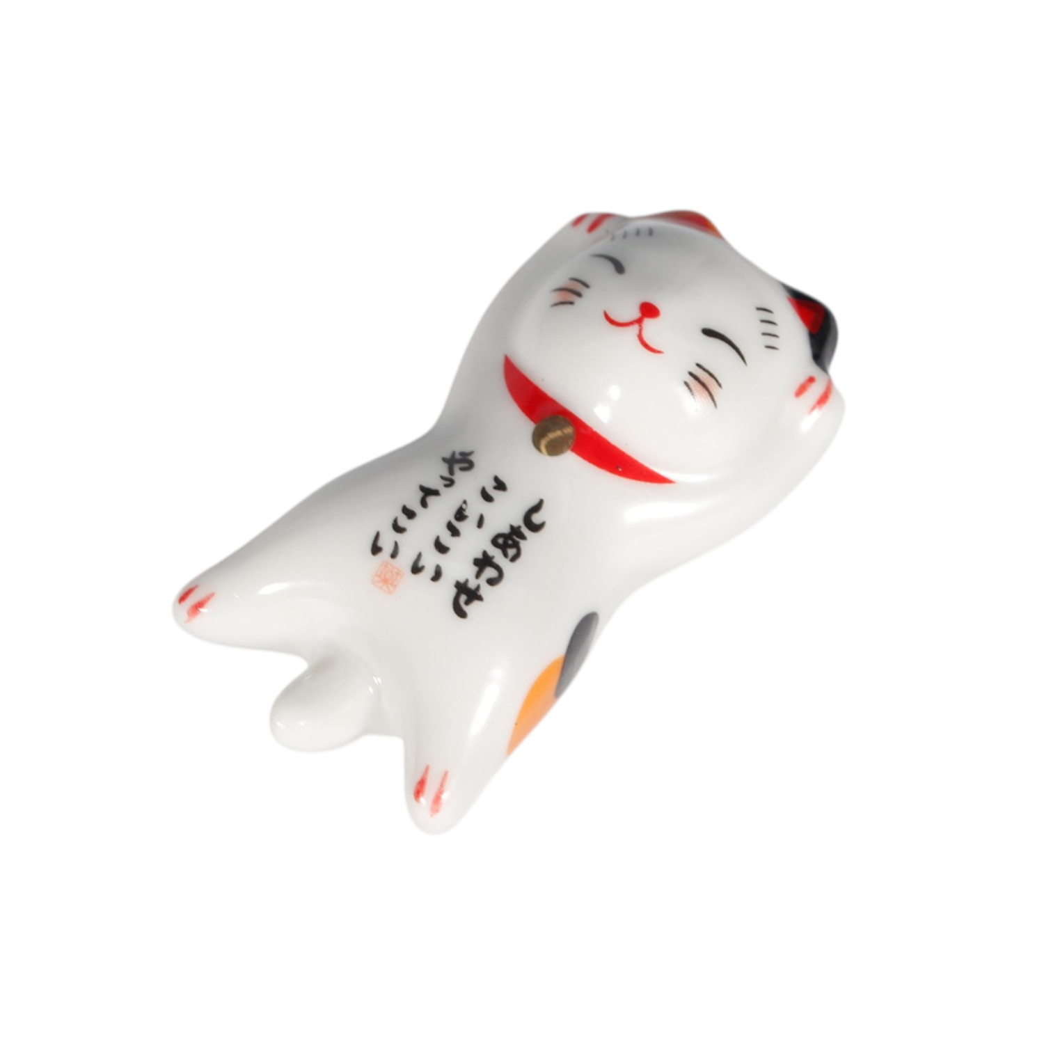 Lucky Cat - Porcelain Chopsticks Rest