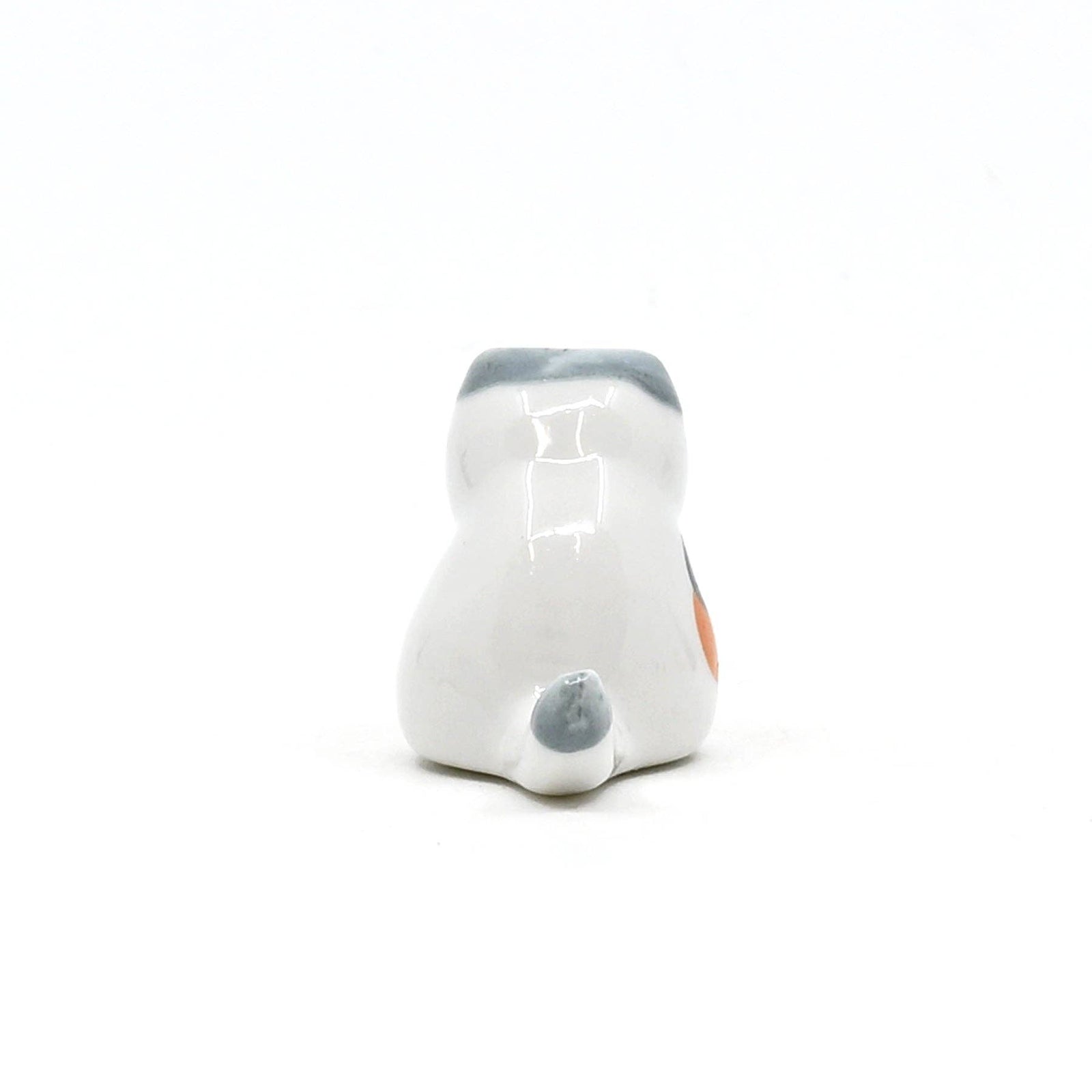 Gray and White Lucky Cat - Chopsticks Rest