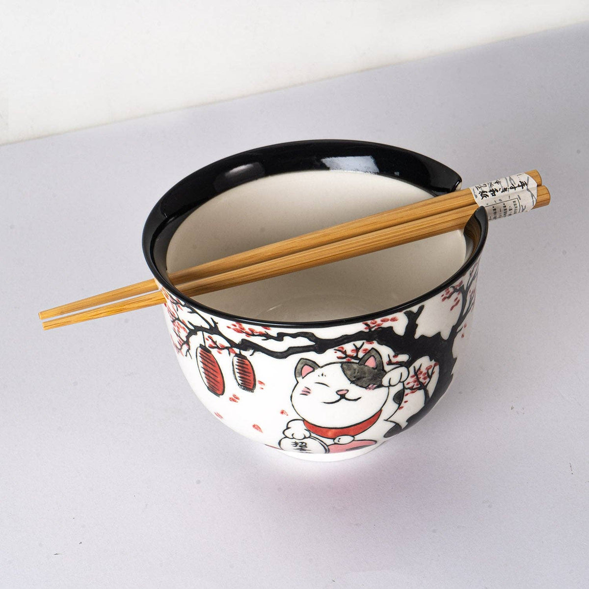 Lucky Cat Festival - Donburi Bowl With Chopstick Set