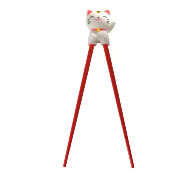 Lucky Cat - White - Training Chopsticks