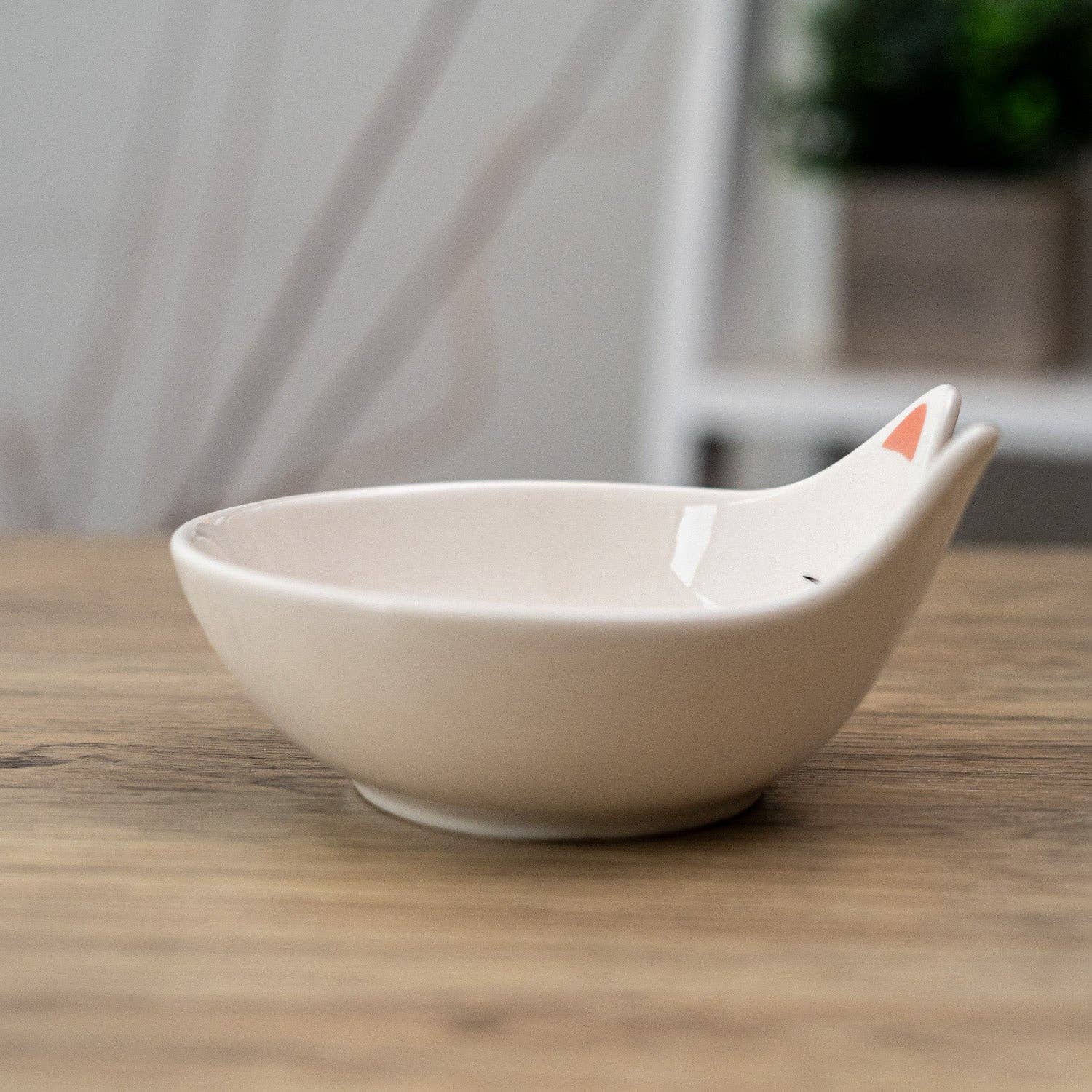 White Lucky Cat - Ceramic Small Dish Plate