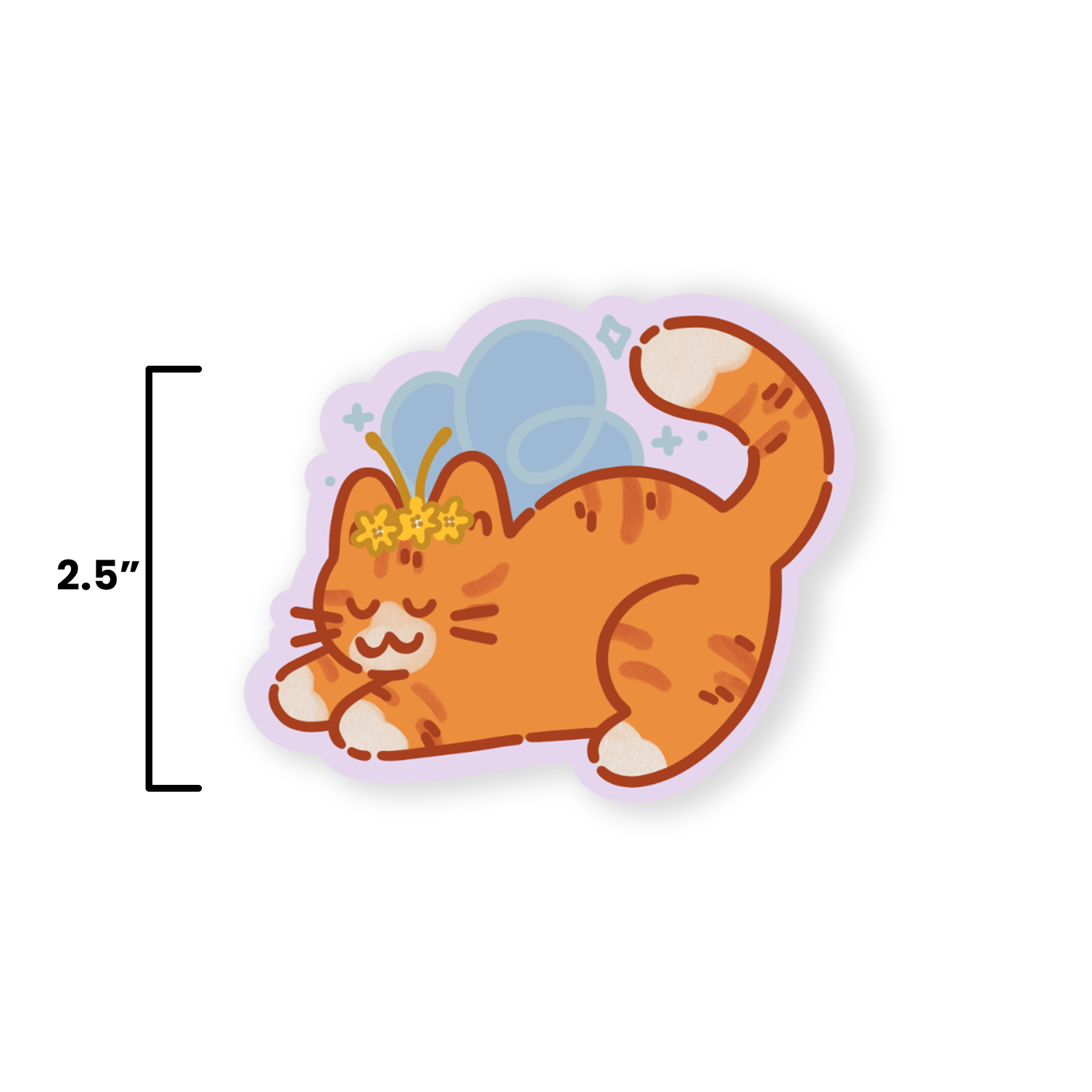 Tabby Fairy - Die Cut Sticker