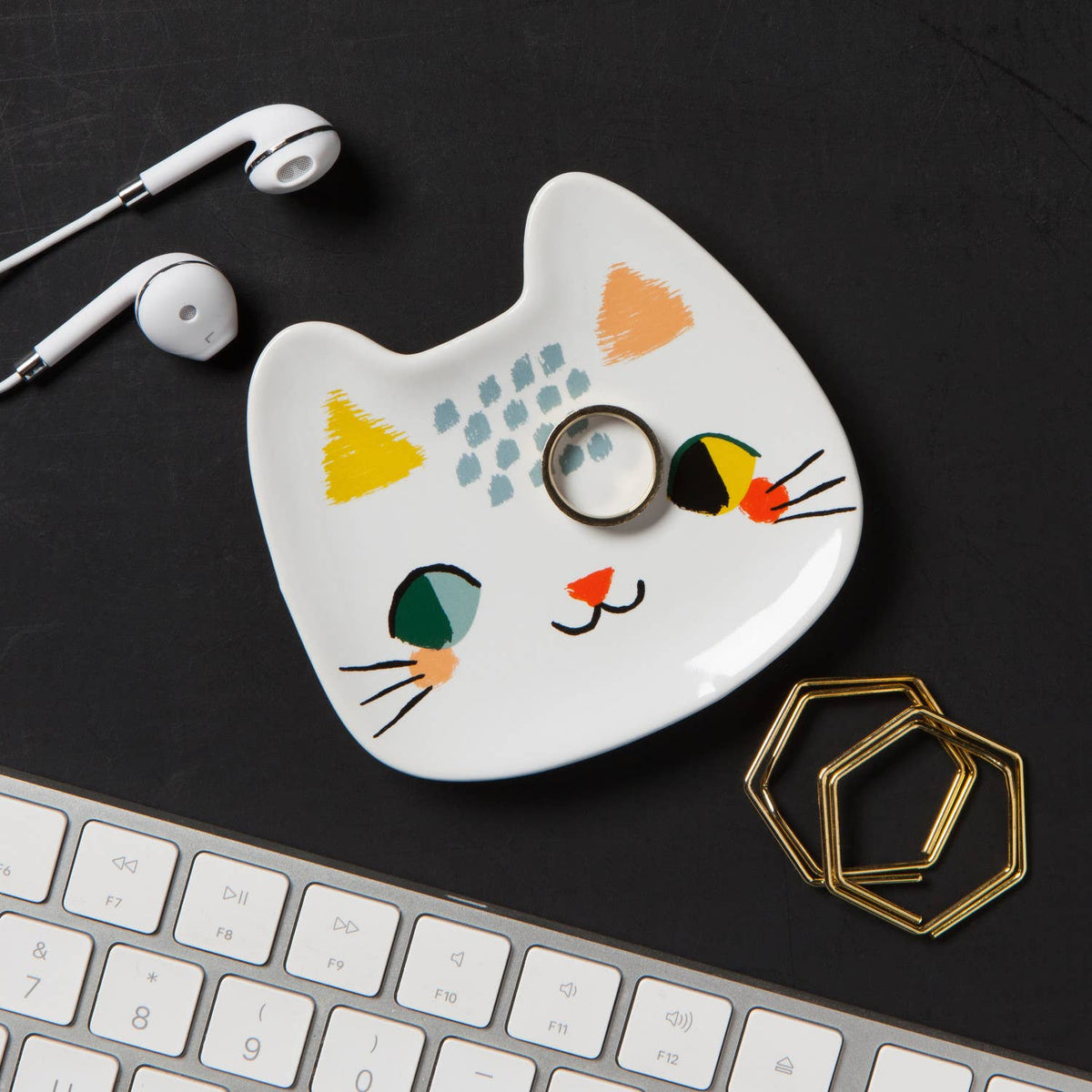 Meow Meow Cat - Ceramic Trinket Tray